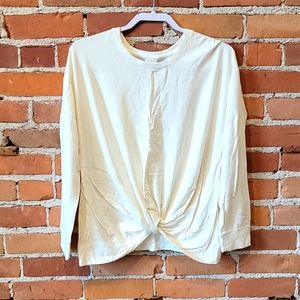 NWT Long Sleeve off white Knot tie shirt